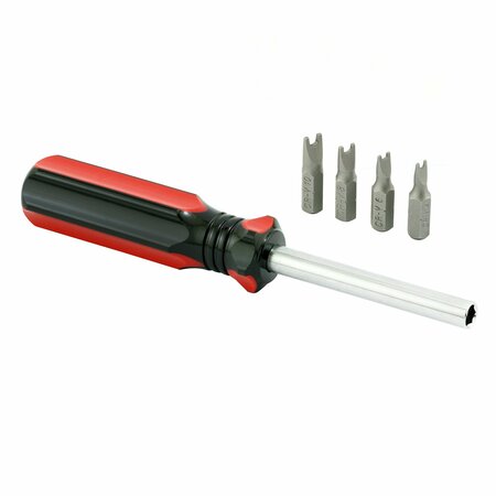 PRIME-LINE One Way Screw Remover and Driver Multi-Bit Tool for #4, #6, #8 and #10 One-way Screws 1 Set 650-7905